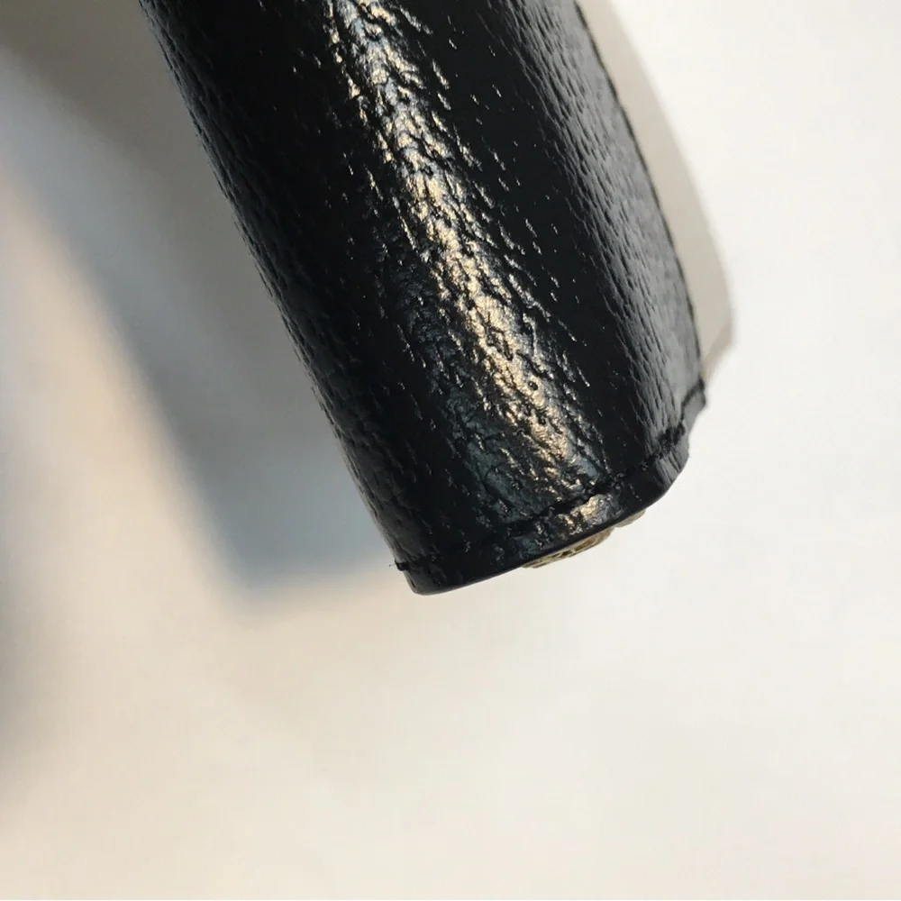 Kate Spade Zipper Cow Leather Wallet Black Tan Textured 2 Tone Leather Classic - Picture 10 of 16